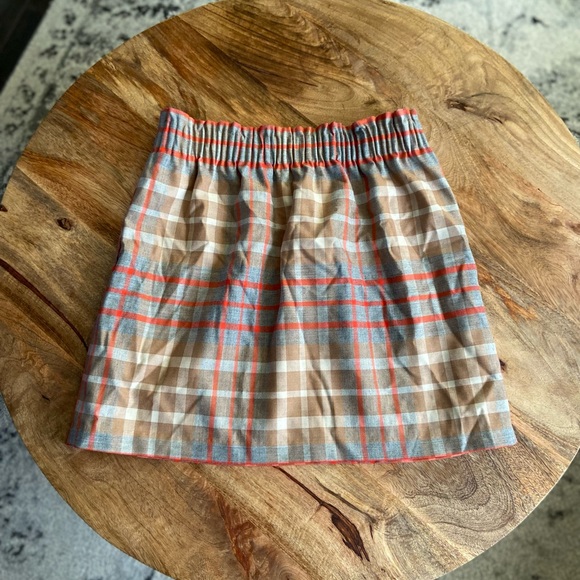 JCrew Wool Skirt Plaid Short - Picture 2 of 3